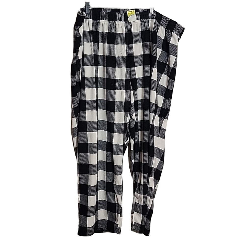 Jammies for Families Fleece Checkered Pajama Lounge Pants, 4XB, NWT
